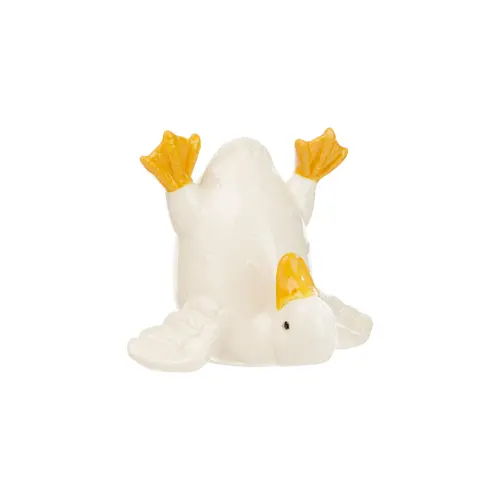 Canard décoratif en porcelaine - 10,2 x 8,5 x 8,5 cm