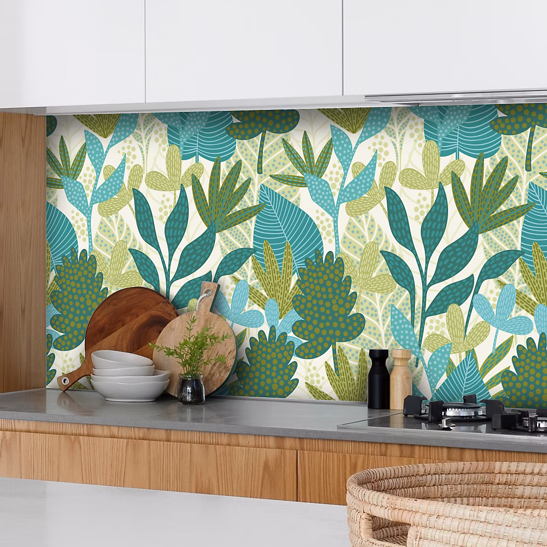 Crédence adhésive jungle 40 × 100 cm