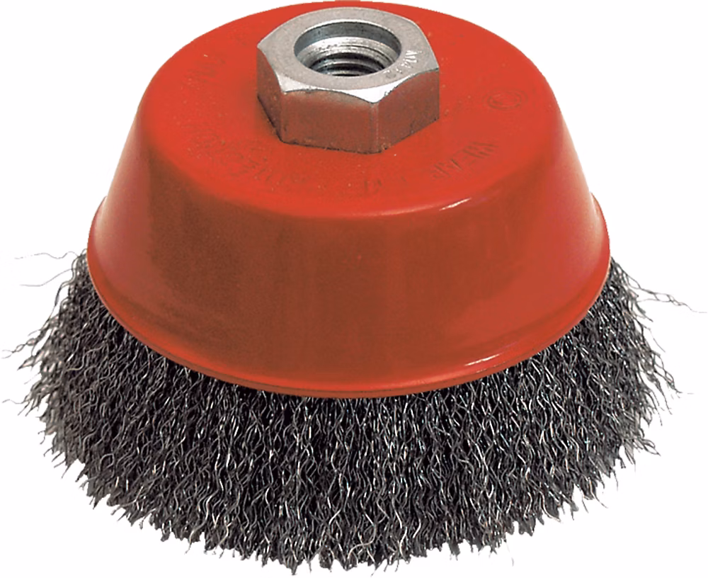 brosse conique d.60 m14 fil 0.30 acier ondule – 540.060v, leman