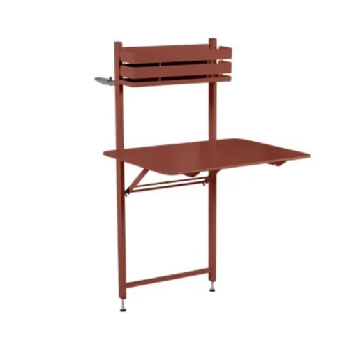 Table balcon Bistro FERMOB ocre rouge L77xl62,5xh120