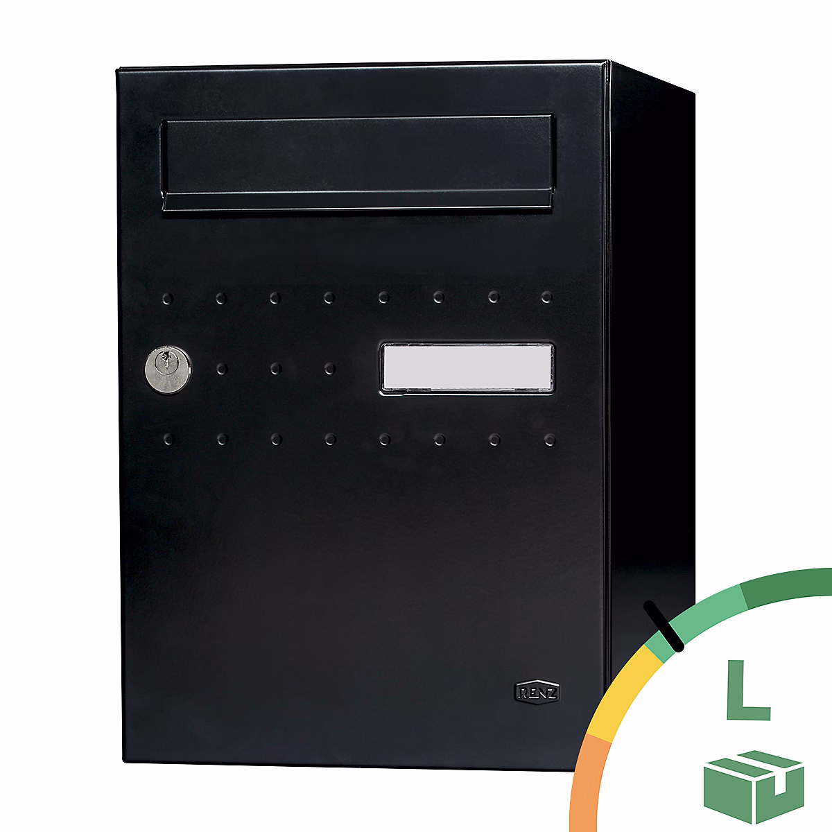 Boîte aux lettres, boîte à colis et accessoires – Boite à colis Eclipse 1 porte noir mat RAL 9005 M