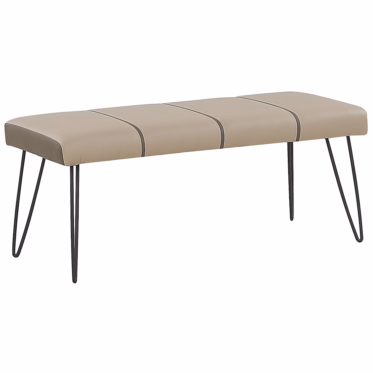 Banc et banc de table – Bout de lit en cuir PU beige BETIN