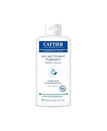 Cattier - Gel nettoyant purifiant Peaux jeunes à problèmes - 200 ml