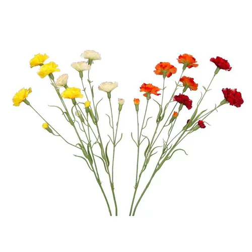 Bouquet œillets par 5 fleurs artifcielles