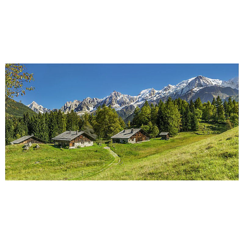 Brise vue imprimé CHAMROUSSE LES HOUCHES – H.1.5 x L.3 m, 100% occultant, Made in France par Scenolia + kit de fixation offert