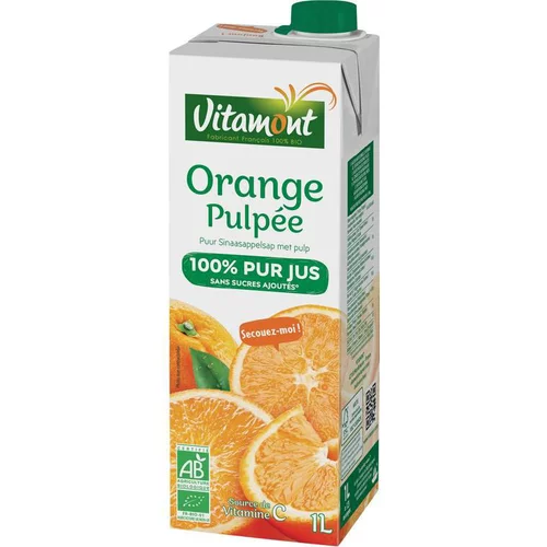 Pur jus d’orange pulpée bio - 1 L