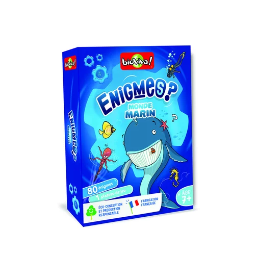 Jeu de cartes Énigmes - Monde marin Bioviva Éditions