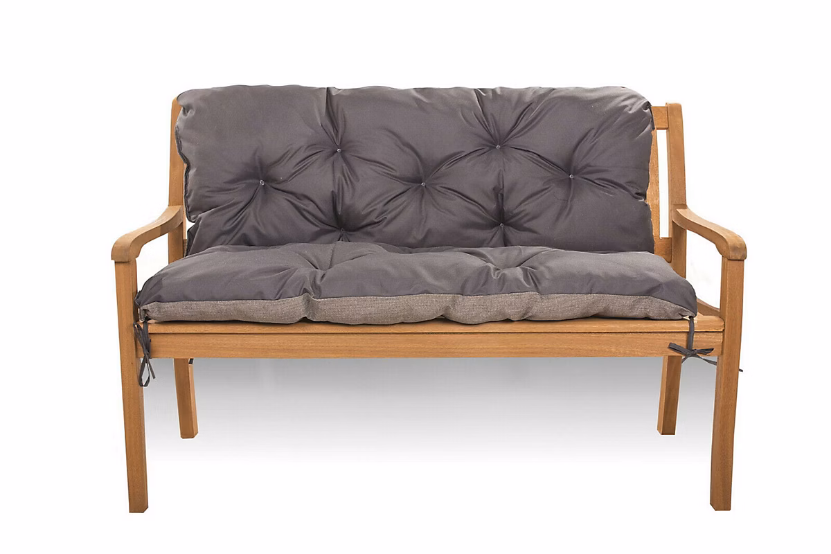 Coussin pour banc de jardin 120 × 60 × 60cm – coussin de banc de jardin Anthracite coussin de balançoire coussin de banc extérieur