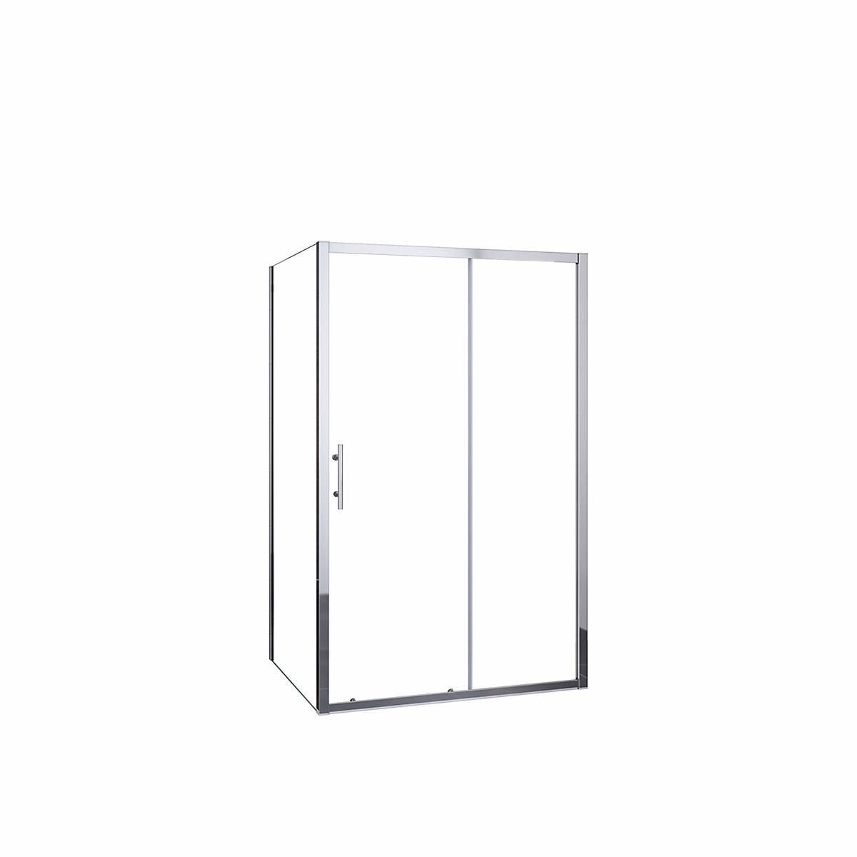 Cabine de douche 140 × 70 × 190cm porte de douche + paroi latérale en verre trempé