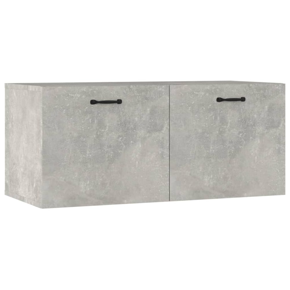 vidaXL Armoire murale gris béton 80x36,5x35 cm bois d'ingénierie – Mobilier de jardin