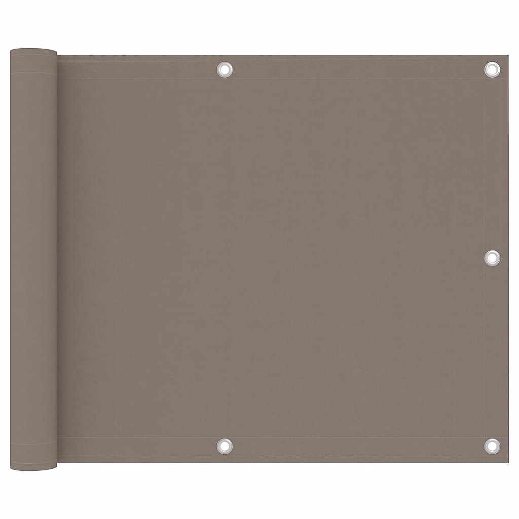 Brise vue – ecran de balcon brise pare vue tissu taupe Helloshop26