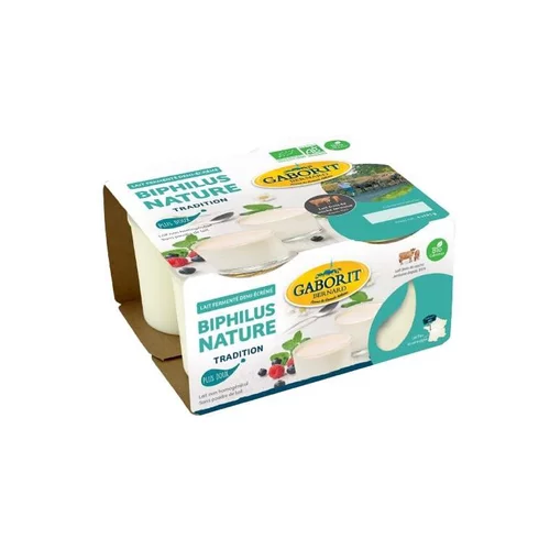 Yaourt biphilus demi écrémé Gaborit - 4X125 g