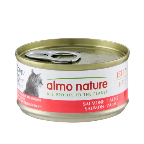 Pâtée pour chat HFC Jelly au saumon Almo Nature - 70 g