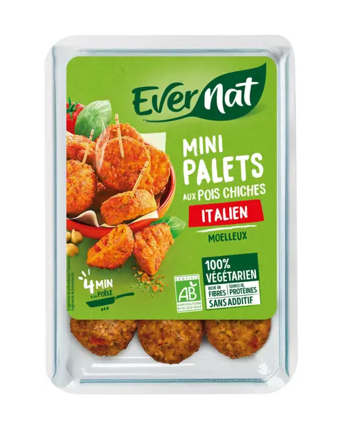 Mini palets aux pois chiches bio Evernat italien - 150 g