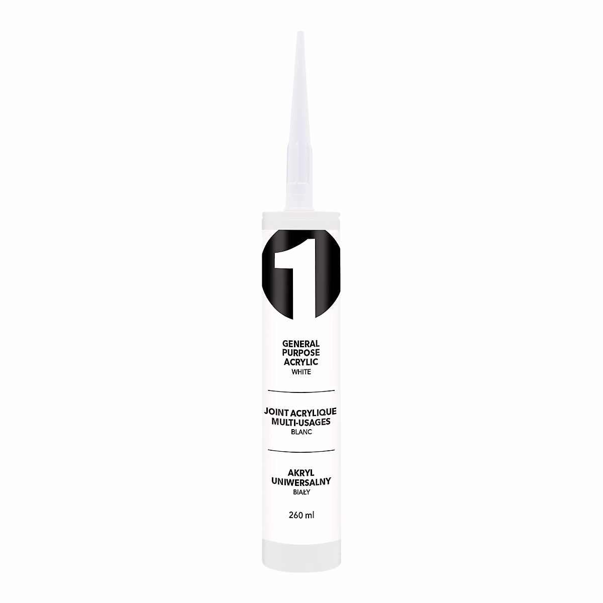 Mastic acrylique intérieur blanc 260 ml – Réf. DECQSIKFS2324106400