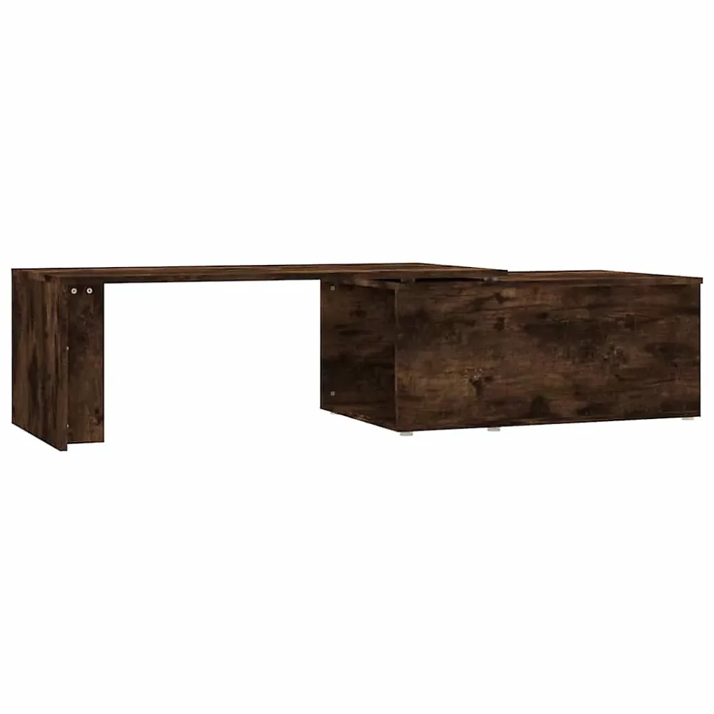 815468 vidaXL Table basse Chêne fumé 150 × 50 × 35 cm Bois d'ingénierie