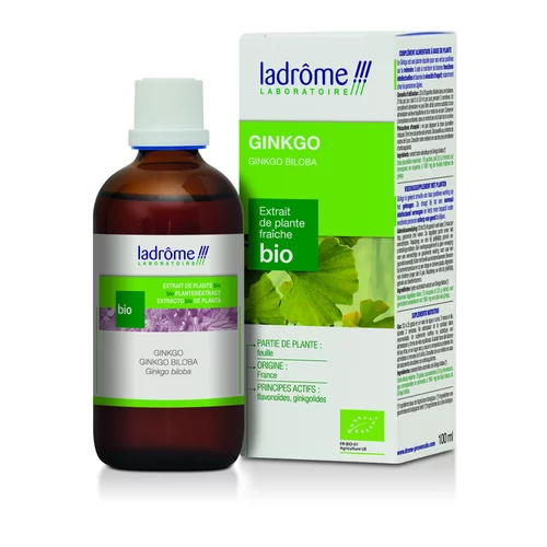 Ginkgo extrait de plantes fraîches bio Ladrôme - 100 ml