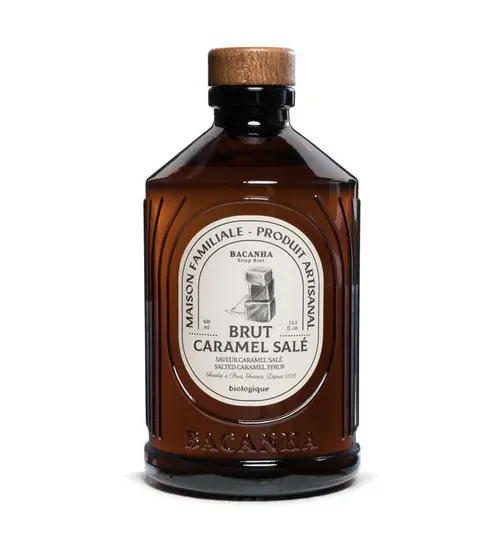 Sirop de caramel salé brut bio Bacanha - 400 ml