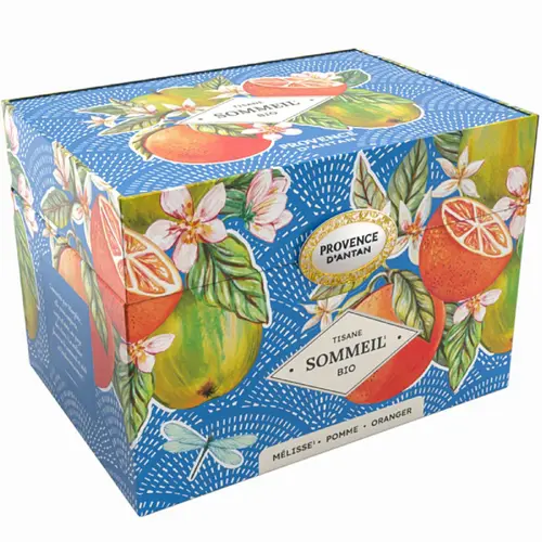 Coffret métal de tisane sommeil bio Provence d’antan - 36 g
