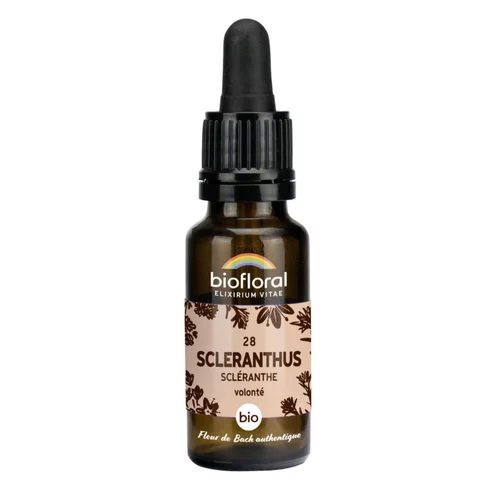 Élixir n°28 Biofloral de scléranthe en flacon de 20 ml