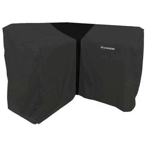 Housse de protection angle cuisine coloris noir en polyester Le Marquier - 110 x 65 x 65 cm