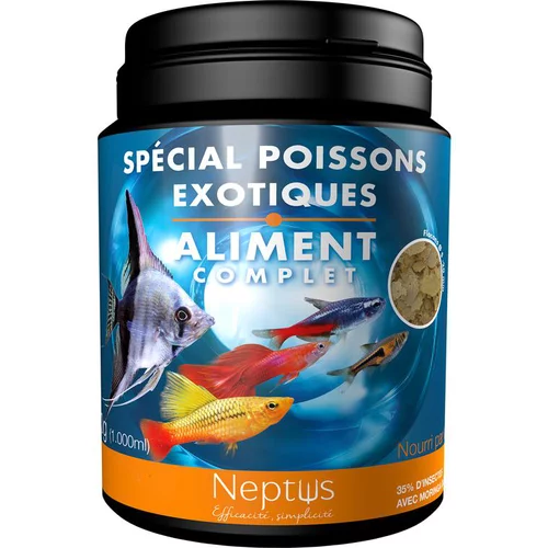 Aliment complet (flocons) pour poissons exotiques Neptus - 1000 ml