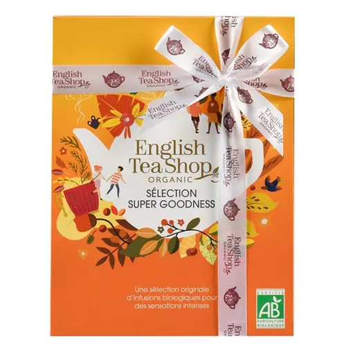 Sachets de thés pyramide prismes super goodness bio English Tea - 12 sachets