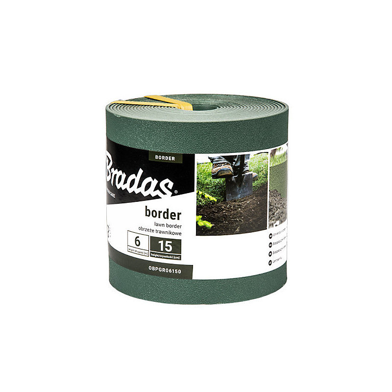 Bordure de jardin verte BORDER Longueur 6M Hauteur 150mm | Bordure de jardin