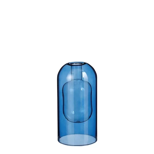 Soliflore coloris bleu en verre Arda - Ø 9 cm