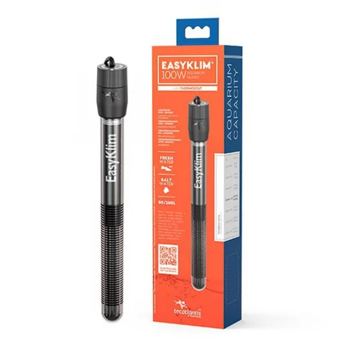Chauffage aquarium facile à régler, 100W - AQUATLANTIS EasyKlim+