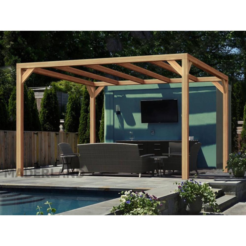 JARDIDECO Pergola en bois lamellé – 300 cm bois