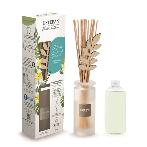 Bouquet parfumé et sa recharge Monoï soleil Esteban - 100 ml