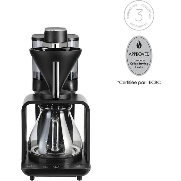 Cafetiere filtre | MELITTA – Epour 1024 – 11 – 1515 W – 2/8 tasses – Noir / Chrome