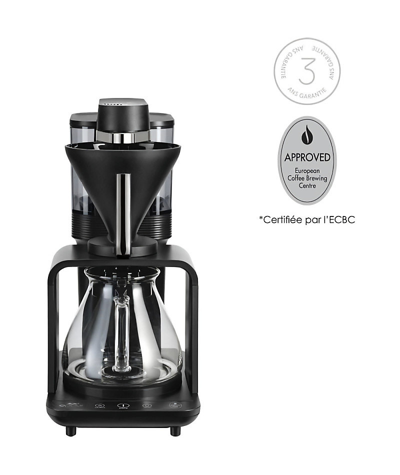 Cafetiere filtre | MELITTA – Epour 1024 – 11 – 1515 W – 2/8 tasses – Noir / Chrome