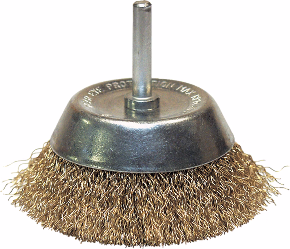 brosse conique d50 fil 0.20 laiton ondule tige de 6 × 30 – 610.050, leman