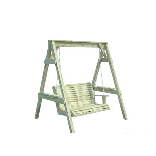 Balancelle Sigrid en bois traité autoclave Palmako - 193 x 161 cm