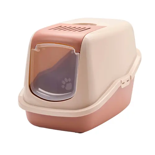 Maison de toilette pour chat coloris champagne Savic Nestor - 56 x 39 x 38,5 cm