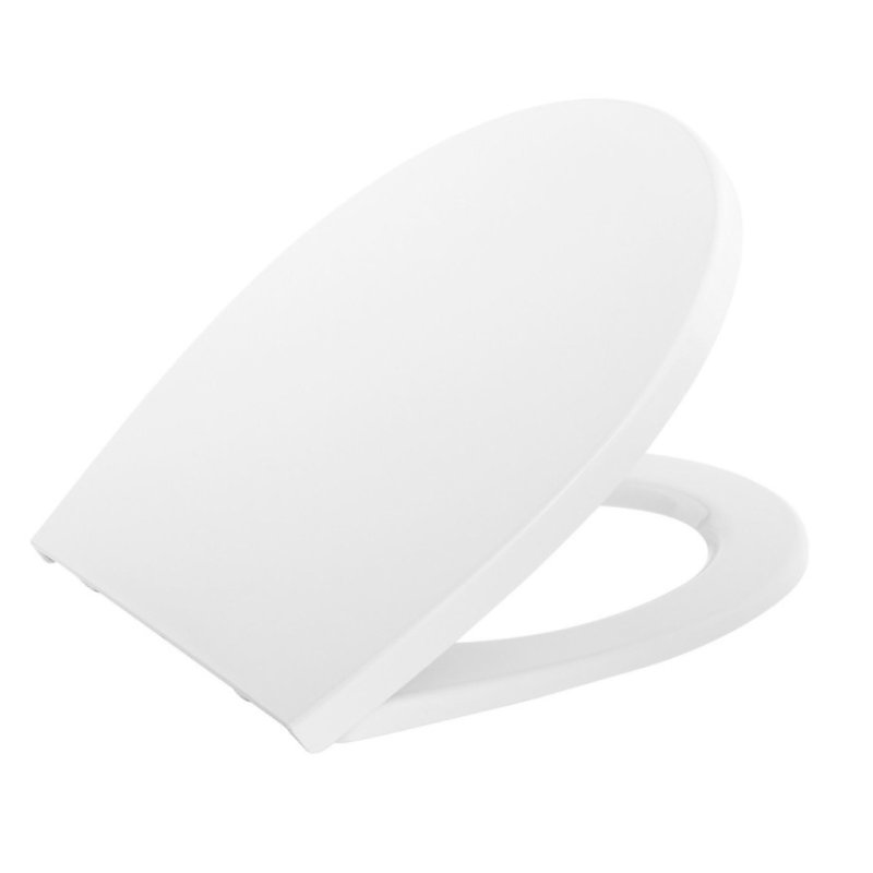 Abattant WC blanc de forme ovale en Polypropylène – Delfi