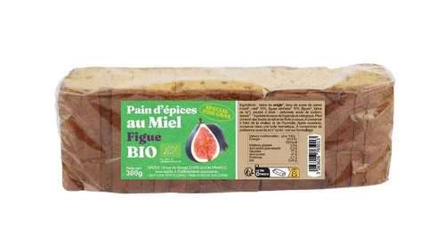 Pain d'épice aux figues pour foie gras - 300 gr