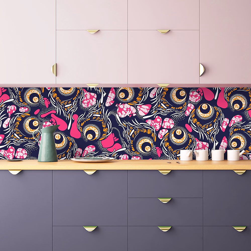 Crédence Adhésive Wax Rose 100 × 40 cm