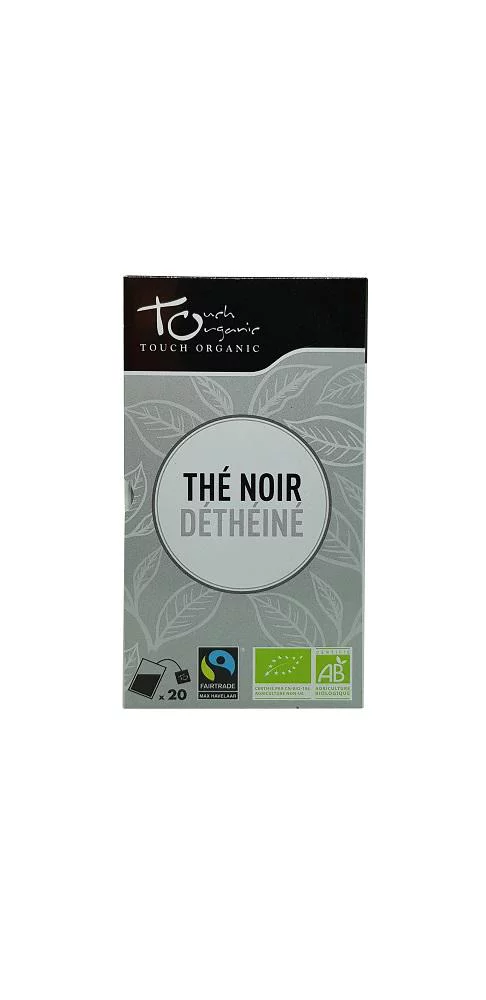 Thé noir déthéiné Bio Touch Organic - boîte de 20 sachets