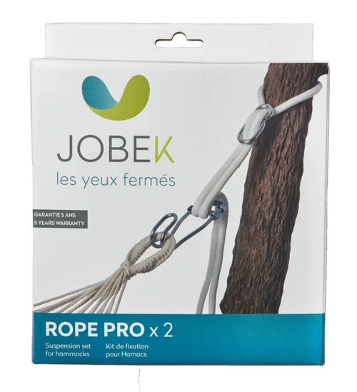 Kit de Fixation Rope Pro pour hamac coloris gris en métal Jobek Hamacs