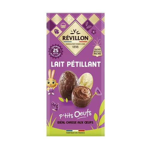 Petits œufs en chocolat Révillon lait pétillant - 120 g