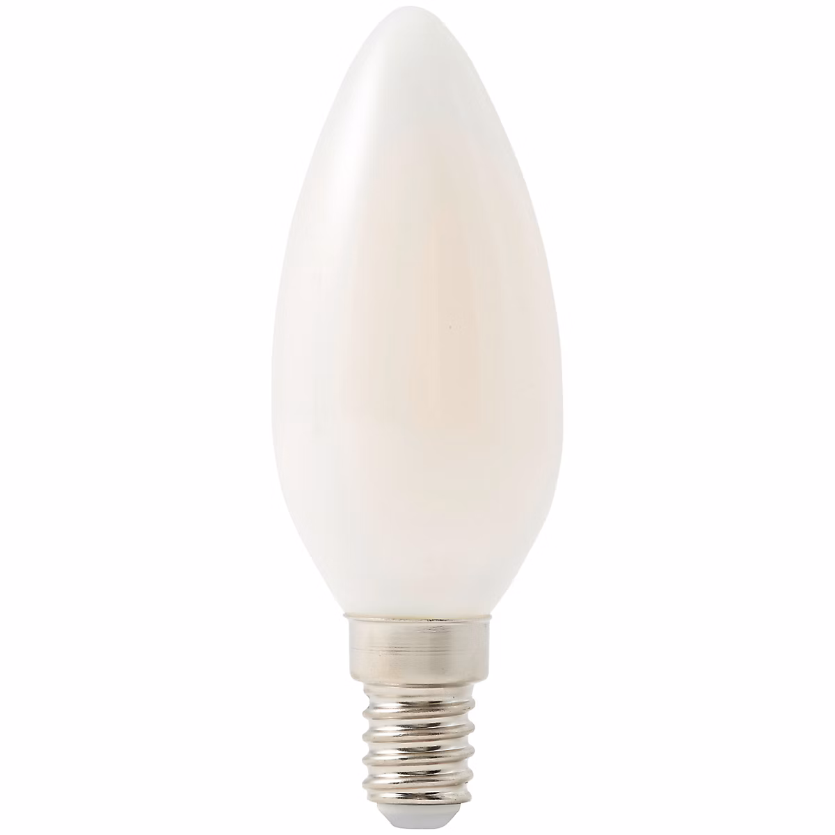 Ampoule LED à filament flamme verre laiteux E14 470lm 3.4W = 40W Ø3.5cm Diall blanc chaud | Ampoule