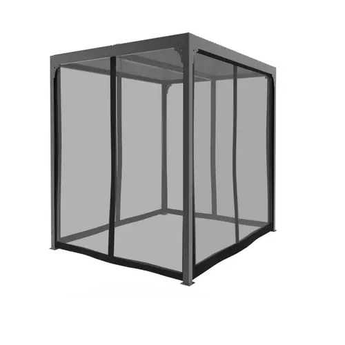 Kit rideau moustiquaire pour pergola PER 3630 BI en polyester
