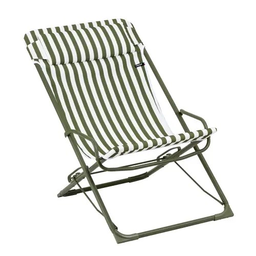 Transat transaswing colorblock Lafuma coloris vert structure en acier - 60 x 83 x 91 cm