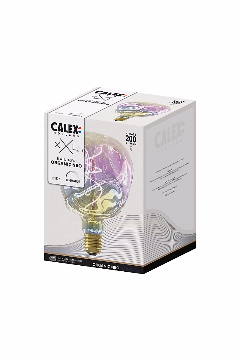 Ampoule LED à filament spirale E27 Organic Neo 200lm 4W blanc extra chaud ⌀12 – 5cm Calex