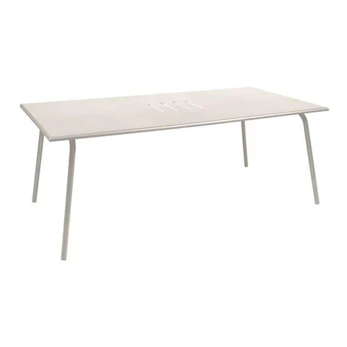 Table coloris gris en acier Monceau Fermob - 194 x 94 x 74 cm