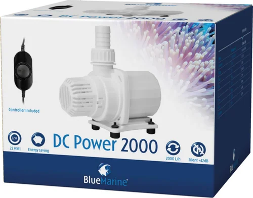 Pompe pour aquarium marin coloris blanc DC Power 2000 Blue Marine