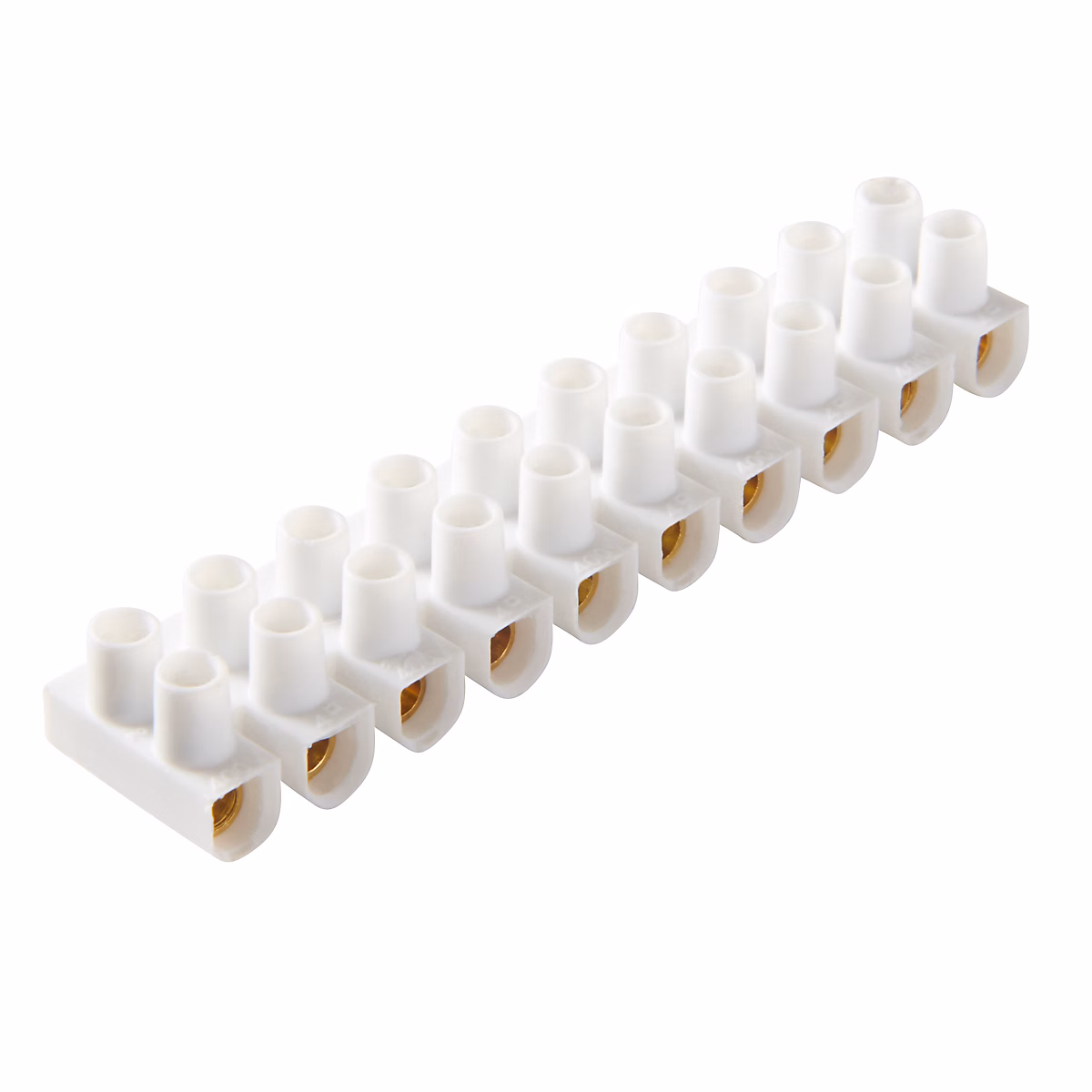 Câble, fil et gaine électrique – Barrette de connexion 12 X 2 entrées Diall 4 mm² / 6 A